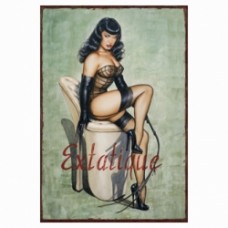 Betty Page Metal sign
