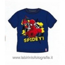 T-shirt spider-man bimbo blu 3 anni