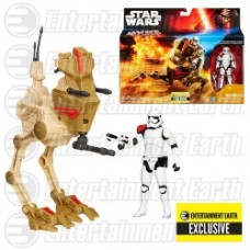 Star Wars The Force Awakens Desert Assault Walker with First Order Stormtrooper Officer - Entertainment Earth Exclusive