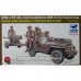 Bronco Models 1/35 British 6 Pdr Anti Tank Gun Airborne with 1/4 Ton Truck and Crew