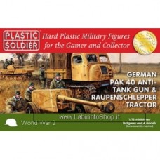 German Pak 40 and Raupenschlepper tractor 1/72