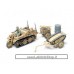 Tamiya 1/48 Kettenkraftrad w/Infantry CArt & Goliath Demolition Vehicle