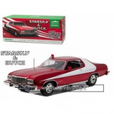 Greenlight Artisan Series: 1976 Ford Gran Torino "Starsky and Hutch" 1/18 Scale red chrome edition