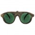 steampunk gold/green forgeman glasses