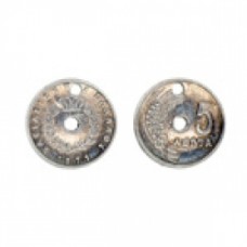 18 mm Steampunk Coin SILV