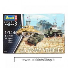 Revell 03350 US Army Vehicles WWII Plastic Model Kit 1/144