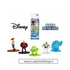 Jada Nano Figures Disney 5 pack B- Mr Incredible Buzz Woody Sully Wazowski