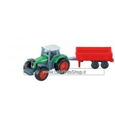 Dombful Toys Truck Series Modern Tractor Green with Trailer 1/72 