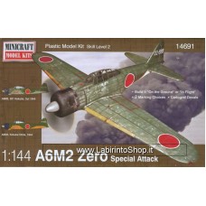 Minicraft A6M2 Zero IJN/IJA Airplane Model Kit (1/144 Scale)