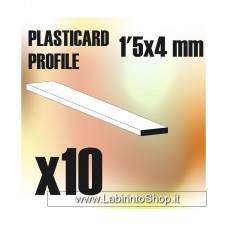 Green Stuff World ABS Plasticard - ABS Plasticard - Profile PLAIN 4mm