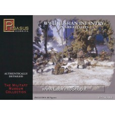 Pegasus Hobbies 1/72 7271 WWII Russian Infantry in Greatcoats