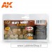 AK Interactive - AK077 - Heavy Muddy Weathering Set - Content 078 - 079 - 080 - 081