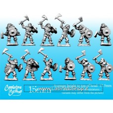 North Star Figures Barbarica FM03 - 15mm Northlander Warriors with Axes