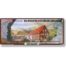 Pit-road European Buildings (9 Buildings) (Plastic model) 1/700