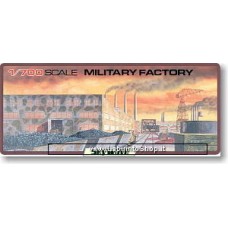 Pit-road Miritary Factory (3 Pieces) (Plastic model) 1/700