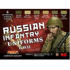 Lifecolor Acrylics LC-CS42 Russian Infantry Uniforms WWII