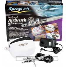 Spraycraft User-fiendly Airbrush and Compressor Kit Sp30KC