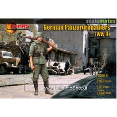 Mars 32008 - German Panzergrenadiers WWII - 15 Figures 1/32