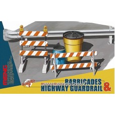 Meng Barricades Highway Guardrail 1/35
