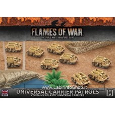 Flames Of War Universal Carrier Patrols 9pcs 1/100 