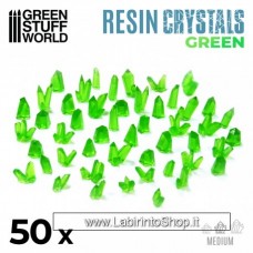 Green Stuff World GREEN Resin Crystals - Medium