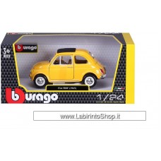 Burago - 1/24 Fiat 500F 1965 Yellow