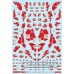 1/144 GM Decoration Decal No.1 `Graphic Armor #1` Red (Material)