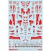 1/144 GM Decoration Decal No.2 `Graphic Armor #2` Red (Material)