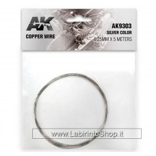 AK Interactive - Copper Wire 0,60 mm x 5M