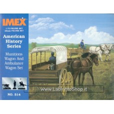 Imex - 1/72 - American Civil War - Munition Wagon and Ambulance Wagon