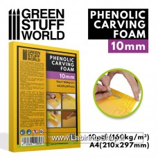 Green Stuff World Phenolic Carving Foam 10mm - A4 size