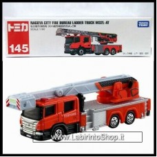 Tomica 145 Nagoya City Fire Bureau Ladder Truck M32L-AT