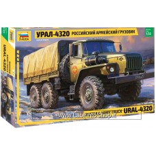ZVEZDA 1/35 3654 Russian Army Truck Ural 4320 Plastic Model Kit