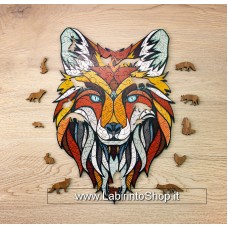 Eco Wood Art Houten Legpuzzle Fox Size S 27.9x19.5x0.5 cm 90pcs