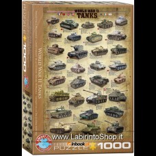 Puzzle Carri Armati della Seconda Guerra Mondiale (pezzi 1000)