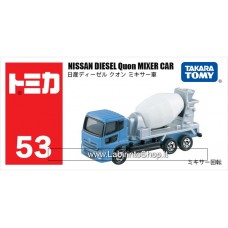Takara Tomy - No. 53 Nissan Diesel Quon Mixer Car (Tomica)