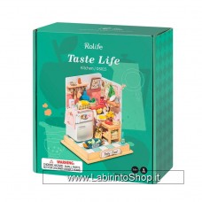New Hands Craft 3D Puzzle DIY Dollhouse Taste Life Kitchen DS015