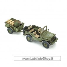 Drums and Crates 1/72 2503 Jeep Willys With Trailer