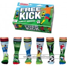 United Odd Socks Free Kick 6 Ballsy Oddsocks Size 39-46