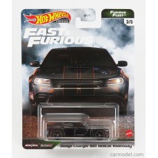 Hotwheels Premium Metal/metal Real Riders Fast and Furious Dodge Charger SRT Hellcat Widebody 