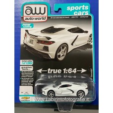 Auto World - Sports Cars - 1/64 - 2020 Chevy Corvette Artic White