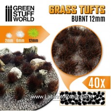 Green Stuff World Grass TUFTS - 12mm self-adhesive - Burnt