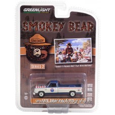 Greenlight - 1/64 - Smokey Bear - 1989 Dodge Ram D-150