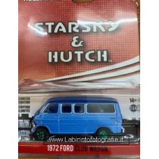 Greenlight - 1/64 - Hollywood - Starsky Hutch - 1972 Ford Club Wagon Cerchioni Verdi