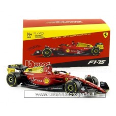 Burago - 1/24 Ferrari Formula Racing Iltalian GP Giallo Modena Special Edition 36831 16 2nd Monza Gp 2022