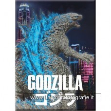 Godzilla Vs Kong City Godzilla Flat Magnet