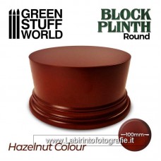 Green Stuff World Round Block Plinth 10cm Hazelnut