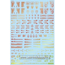Good Mark Decals 1/100 09 Operation Text Prism Red Neon Red