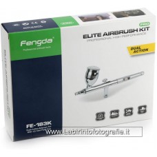 Fengda Model FE-183k Air Brush Kit Professional Nozzle 0,2 0,3 05mm Double Action With 2,5,13ml