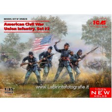 Icm 1/35 American Civil War Union Infantry Set 2